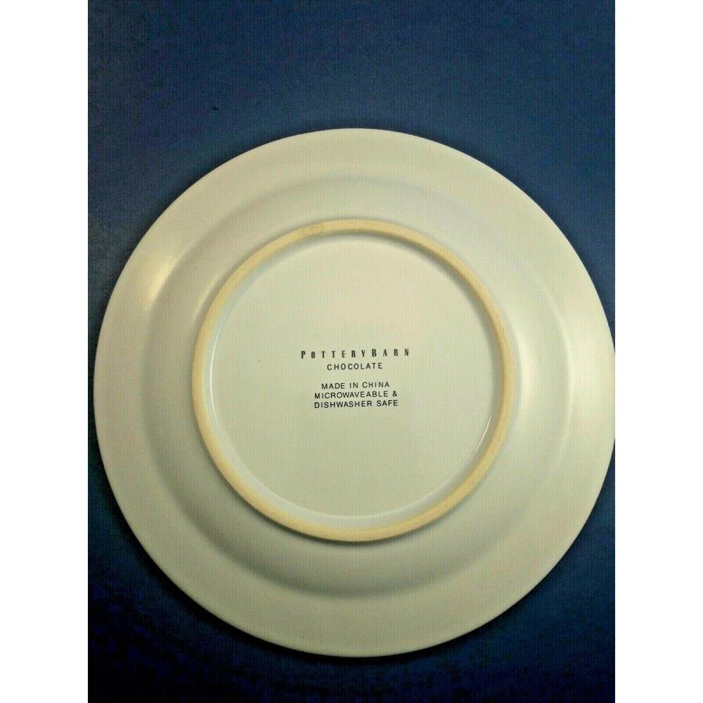 Pottery Barn Dessert Plate Chocolat Delespaul Havez Blue  New Other